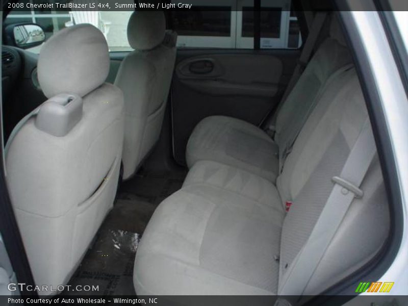 Summit White / Light Gray 2008 Chevrolet TrailBlazer LS 4x4