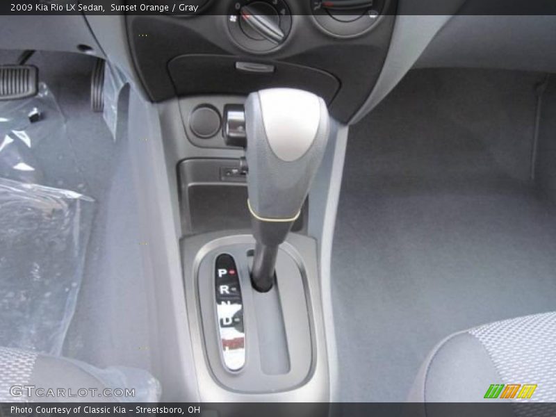 Sunset Orange / Gray 2009 Kia Rio LX Sedan