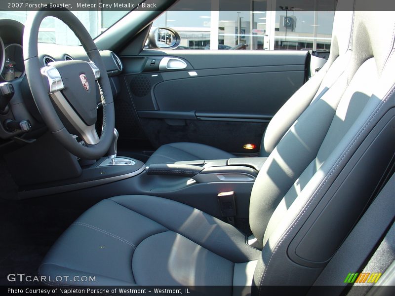 Meteor Grey Metallic / Black 2007 Porsche Boxster