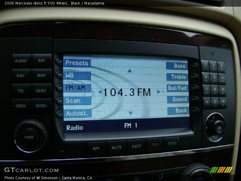 Black / Macadamia 2006 Mercedes-Benz R 500 4Matic