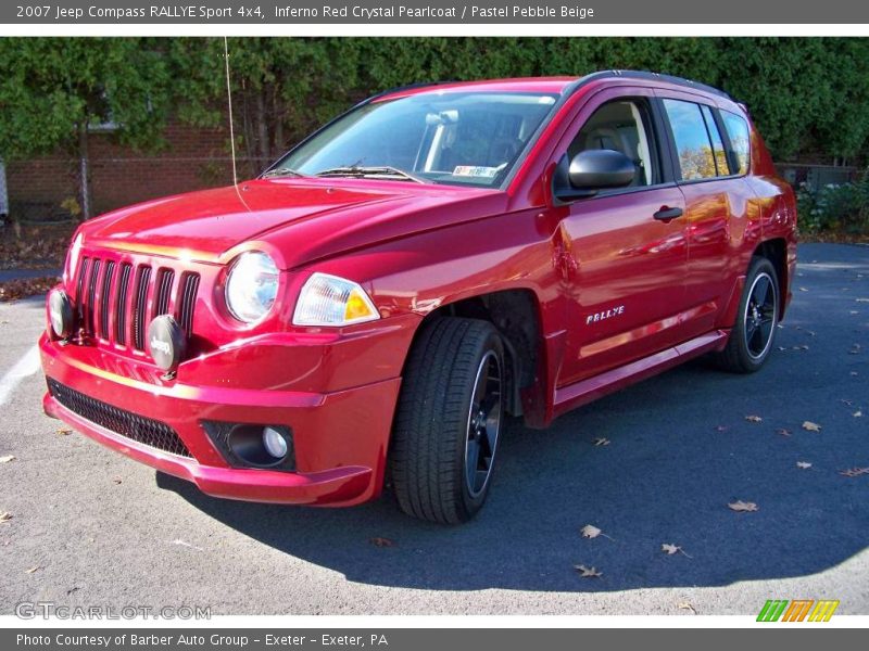 Inferno Red Crystal Pearlcoat / Pastel Pebble Beige 2007 Jeep Compass RALLYE Sport 4x4