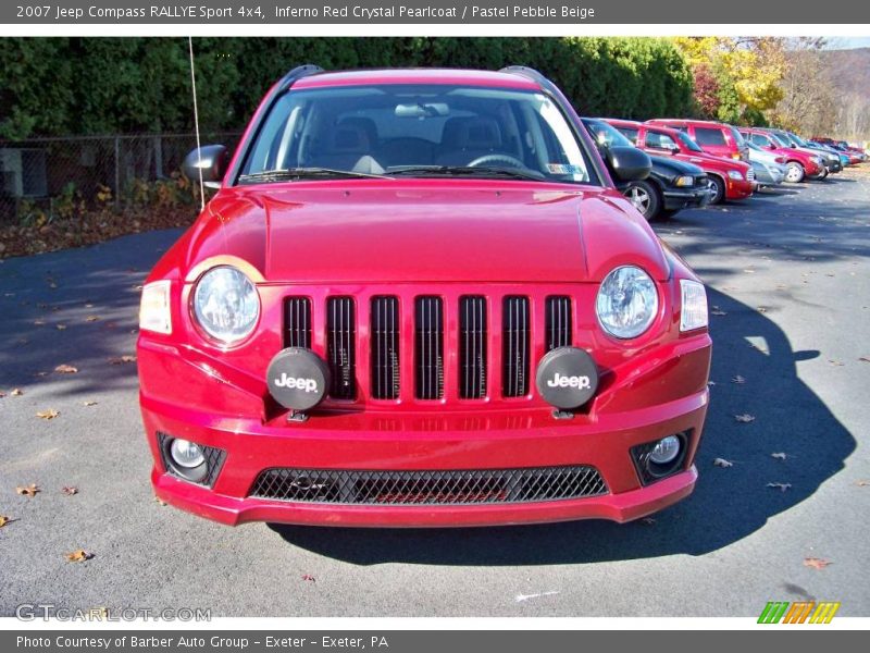 Inferno Red Crystal Pearlcoat / Pastel Pebble Beige 2007 Jeep Compass RALLYE Sport 4x4