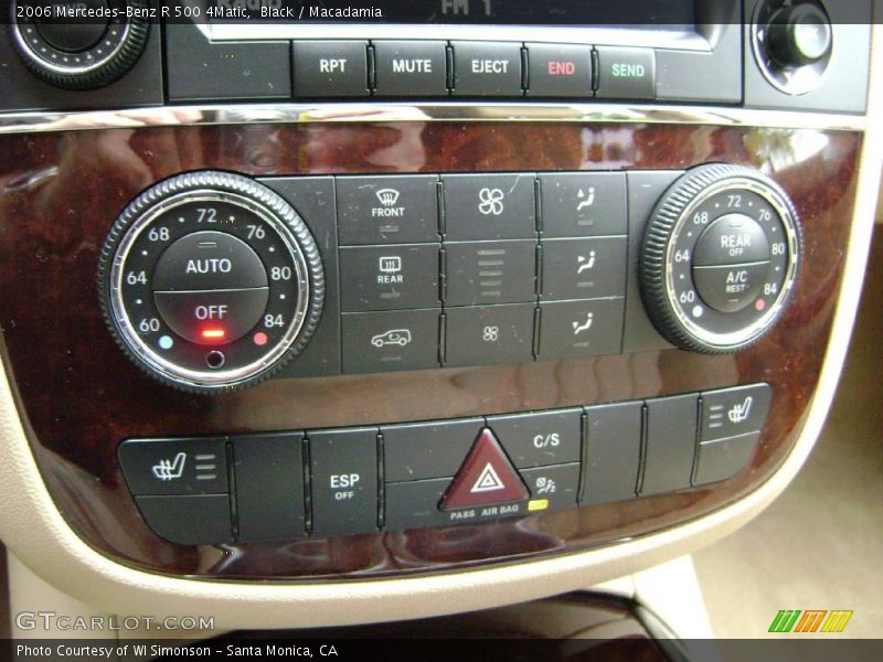Black / Macadamia 2006 Mercedes-Benz R 500 4Matic