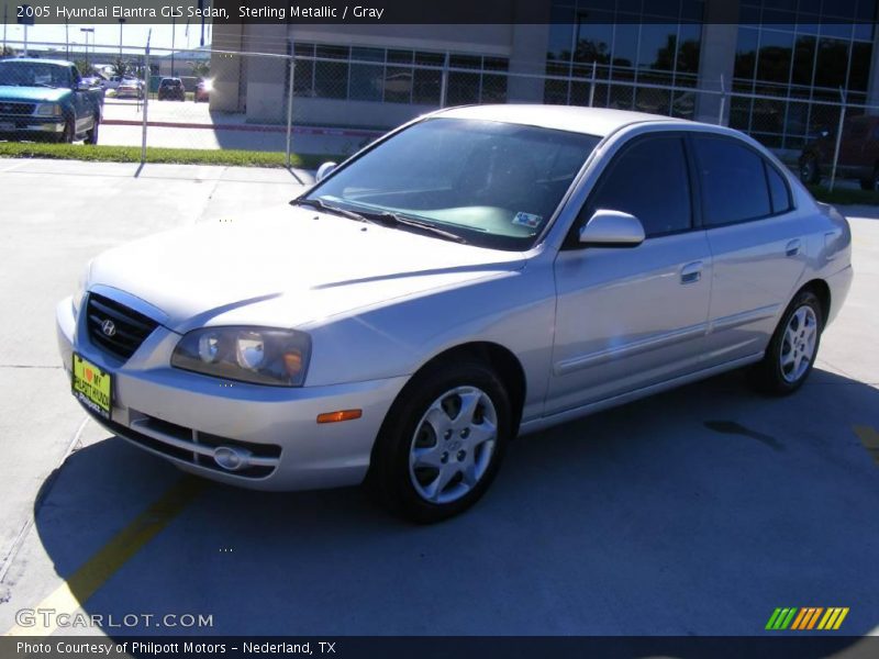 Sterling Metallic / Gray 2005 Hyundai Elantra GLS Sedan