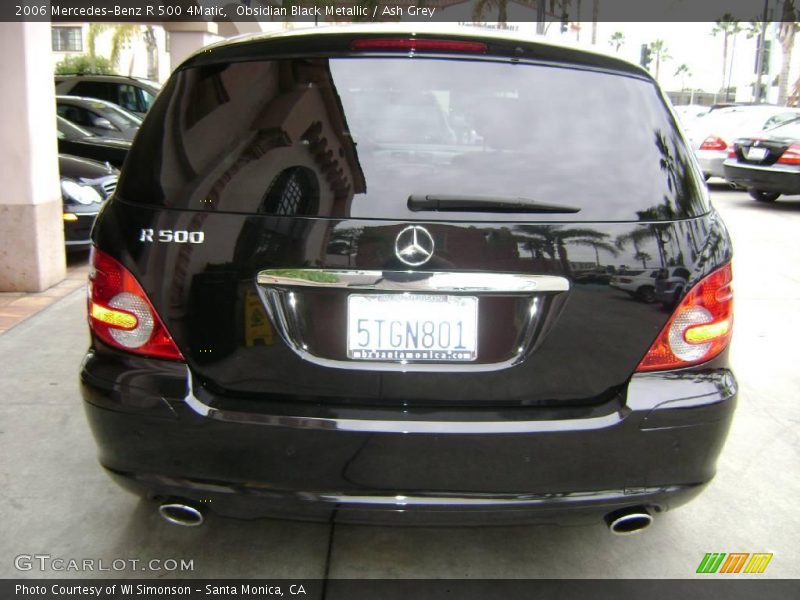 Obsidian Black Metallic / Ash Grey 2006 Mercedes-Benz R 500 4Matic