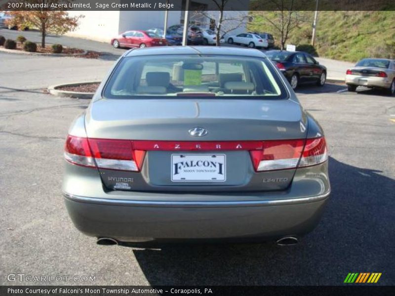 Sage Green Metallic / Beige 2007 Hyundai Azera Limited