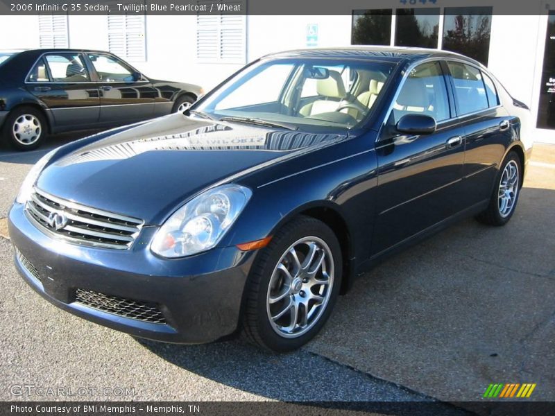 Twilight Blue Pearlcoat / Wheat 2006 Infiniti G 35 Sedan