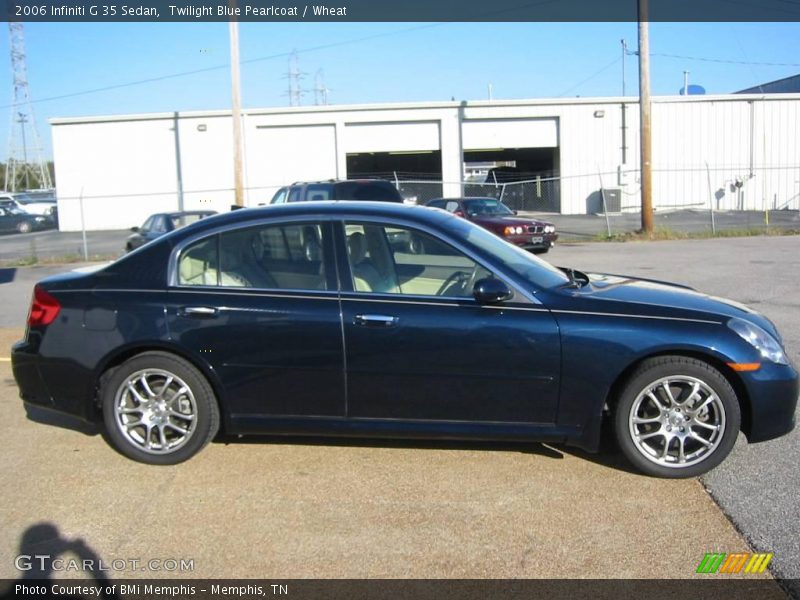Twilight Blue Pearlcoat / Wheat 2006 Infiniti G 35 Sedan