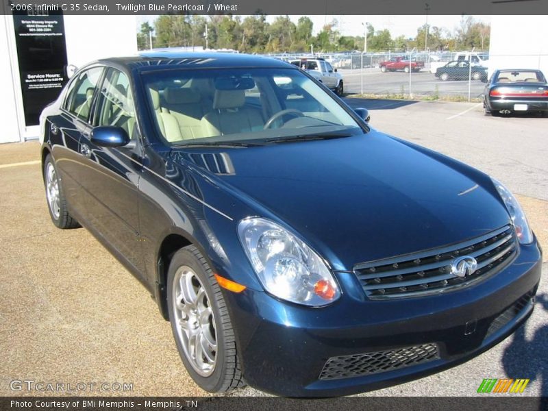 Twilight Blue Pearlcoat / Wheat 2006 Infiniti G 35 Sedan