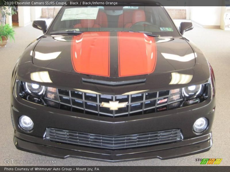 Black / Black/Inferno Orange 2010 Chevrolet Camaro SS/RS Coupe