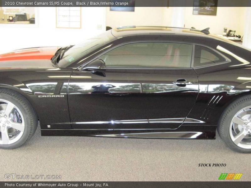 Black / Black/Inferno Orange 2010 Chevrolet Camaro SS/RS Coupe