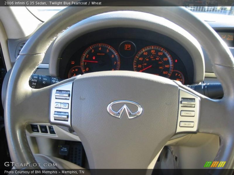 Twilight Blue Pearlcoat / Wheat 2006 Infiniti G 35 Sedan