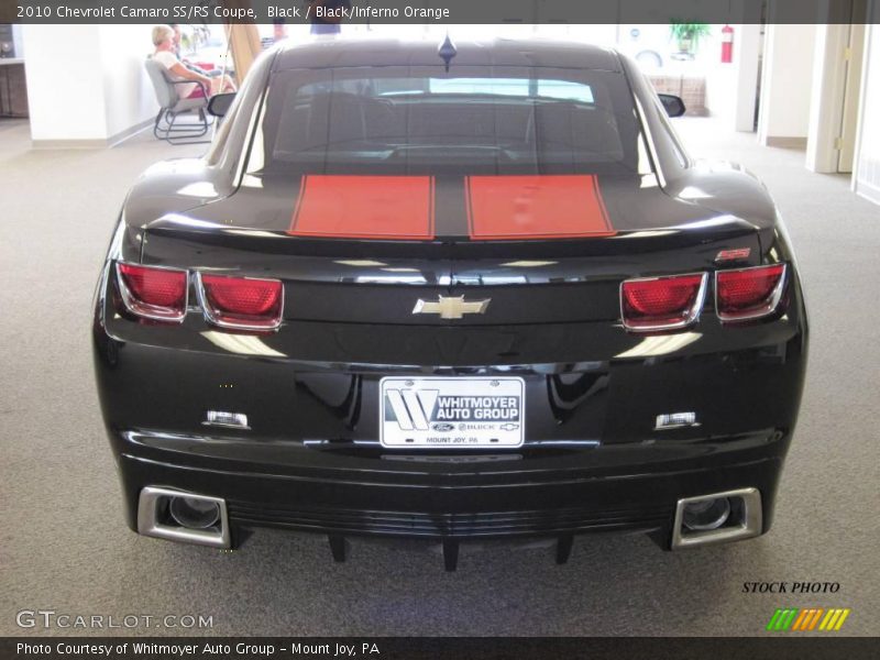 Black / Black/Inferno Orange 2010 Chevrolet Camaro SS/RS Coupe