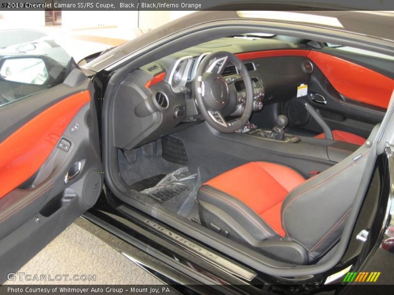Black / Black/Inferno Orange 2010 Chevrolet Camaro SS/RS Coupe