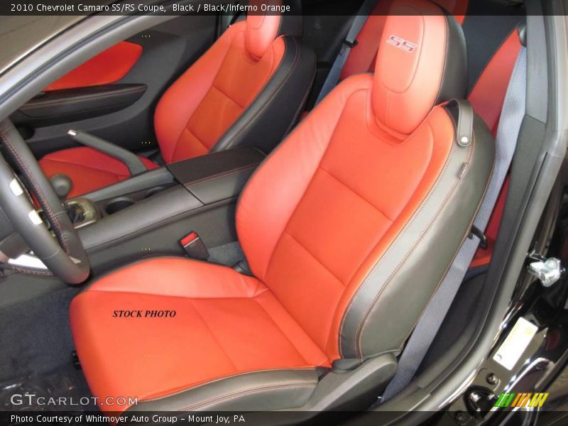 Black / Black/Inferno Orange 2010 Chevrolet Camaro SS/RS Coupe
