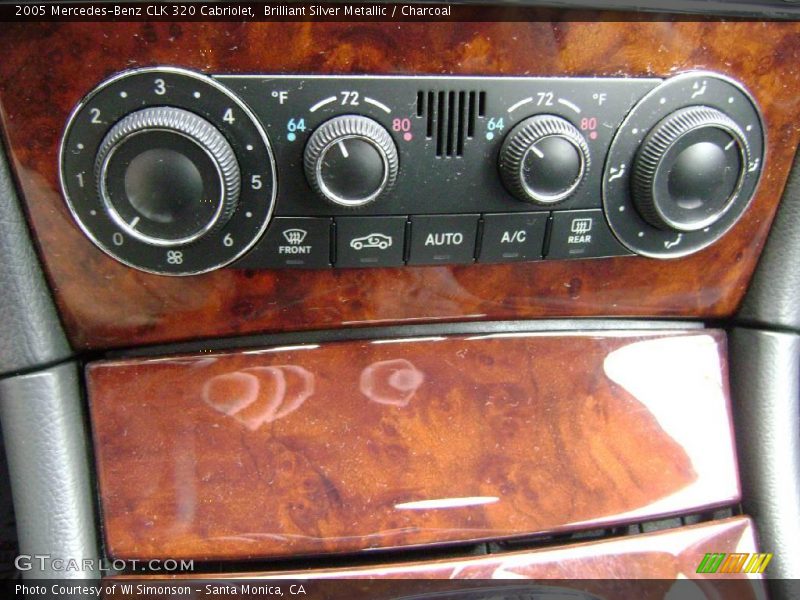 Brilliant Silver Metallic / Charcoal 2005 Mercedes-Benz CLK 320 Cabriolet