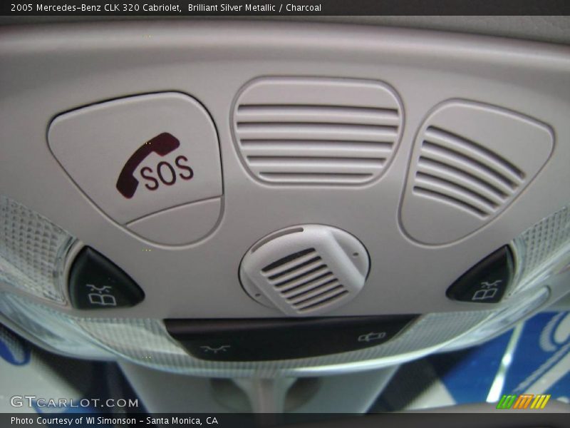 Brilliant Silver Metallic / Charcoal 2005 Mercedes-Benz CLK 320 Cabriolet
