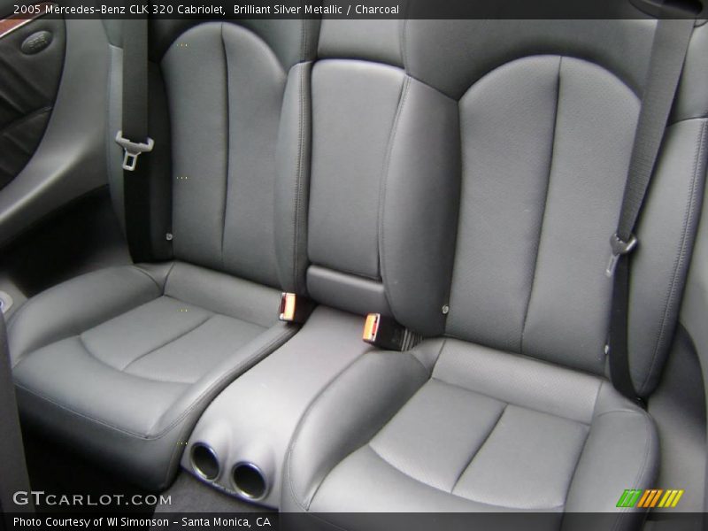 Brilliant Silver Metallic / Charcoal 2005 Mercedes-Benz CLK 320 Cabriolet