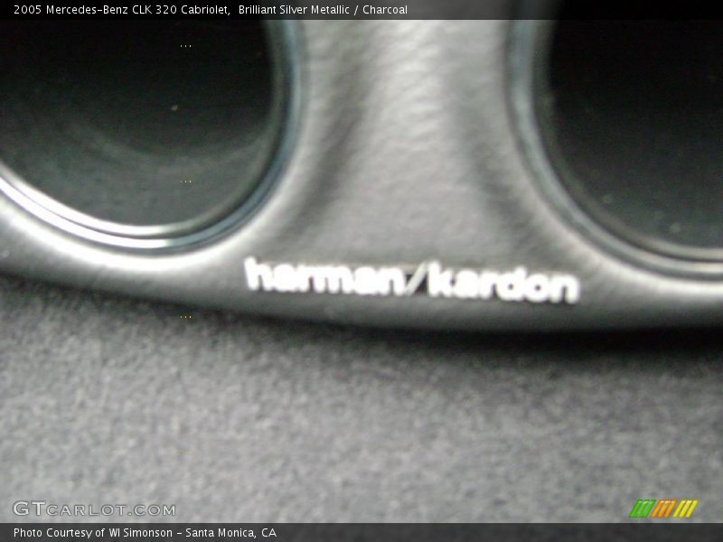 Brilliant Silver Metallic / Charcoal 2005 Mercedes-Benz CLK 320 Cabriolet