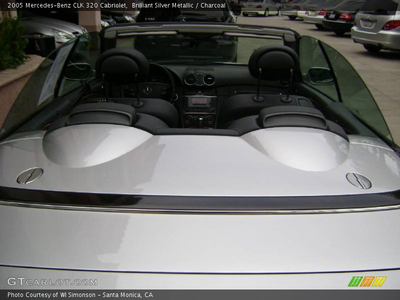 Brilliant Silver Metallic / Charcoal 2005 Mercedes-Benz CLK 320 Cabriolet