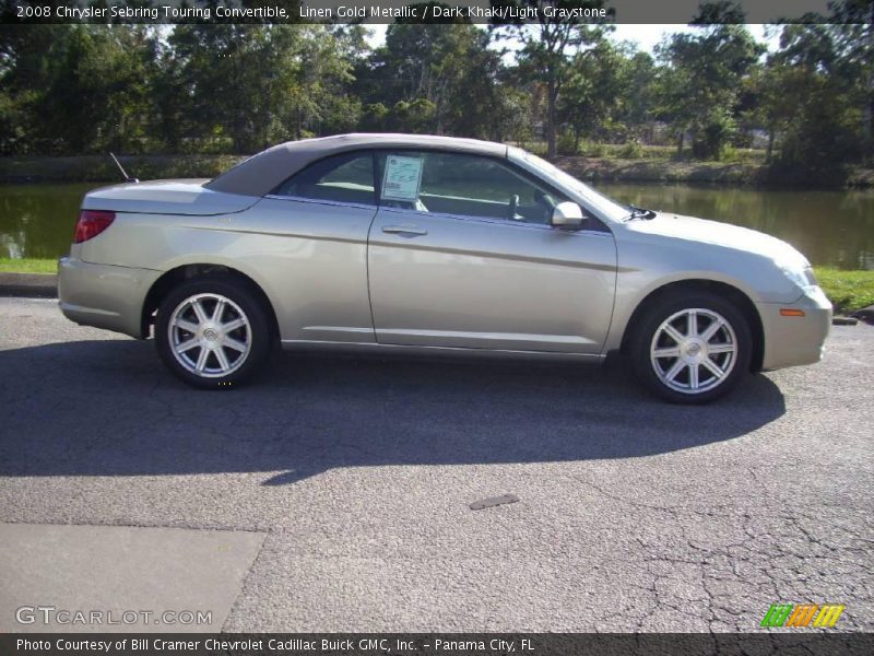 Linen Gold Metallic / Dark Khaki/Light Graystone 2008 Chrysler Sebring Touring Convertible