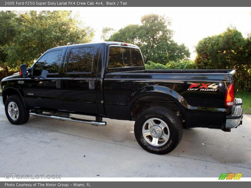 Black / Tan 2005 Ford F250 Super Duty Lariat FX4 Crew Cab 4x4