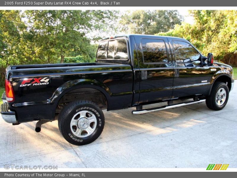 Black / Tan 2005 Ford F250 Super Duty Lariat FX4 Crew Cab 4x4
