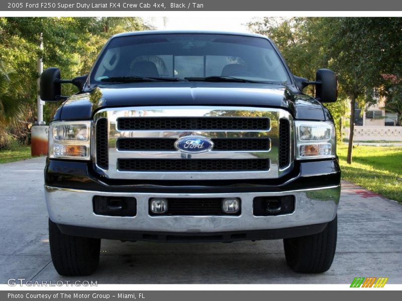 Black / Tan 2005 Ford F250 Super Duty Lariat FX4 Crew Cab 4x4