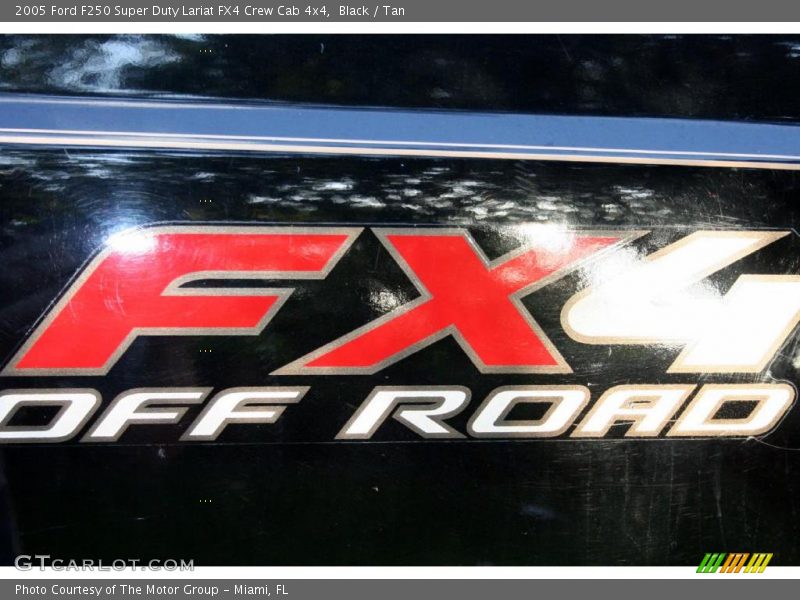 Black / Tan 2005 Ford F250 Super Duty Lariat FX4 Crew Cab 4x4