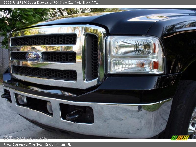Black / Tan 2005 Ford F250 Super Duty Lariat FX4 Crew Cab 4x4