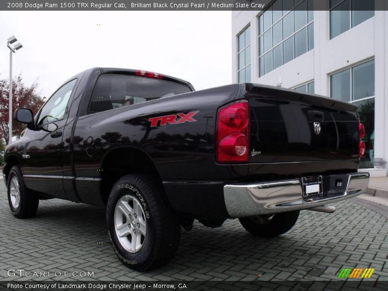 Brilliant Black Crystal Pearl / Medium Slate Gray 2008 Dodge Ram 1500 TRX Regular Cab
