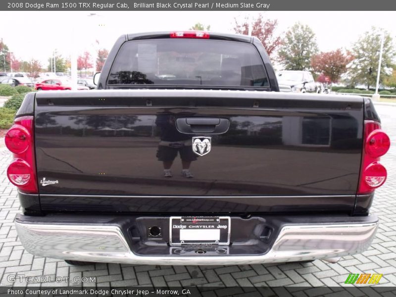 Brilliant Black Crystal Pearl / Medium Slate Gray 2008 Dodge Ram 1500 TRX Regular Cab