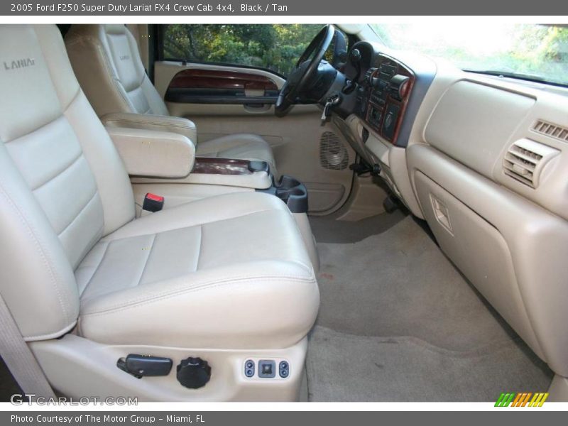 Black / Tan 2005 Ford F250 Super Duty Lariat FX4 Crew Cab 4x4