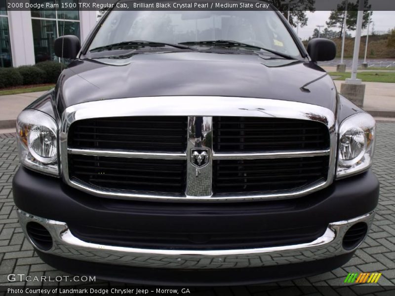 Brilliant Black Crystal Pearl / Medium Slate Gray 2008 Dodge Ram 1500 TRX Regular Cab