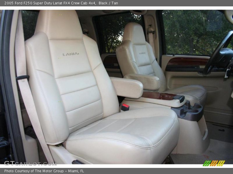 Black / Tan 2005 Ford F250 Super Duty Lariat FX4 Crew Cab 4x4