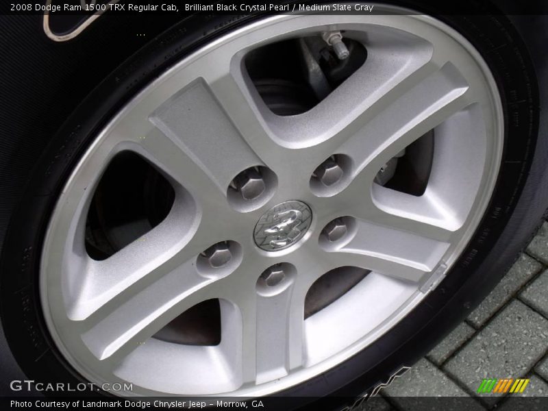 Brilliant Black Crystal Pearl / Medium Slate Gray 2008 Dodge Ram 1500 TRX Regular Cab