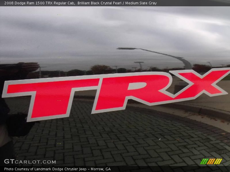 Brilliant Black Crystal Pearl / Medium Slate Gray 2008 Dodge Ram 1500 TRX Regular Cab