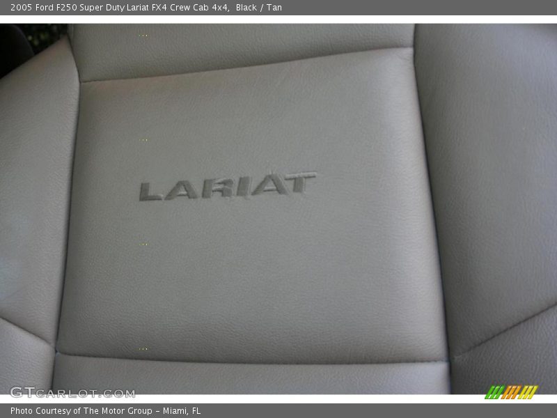 Black / Tan 2005 Ford F250 Super Duty Lariat FX4 Crew Cab 4x4