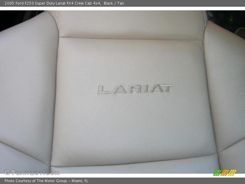 Black / Tan 2005 Ford F250 Super Duty Lariat FX4 Crew Cab 4x4