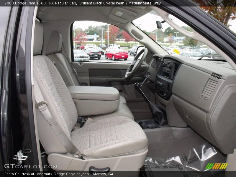 Brilliant Black Crystal Pearl / Medium Slate Gray 2008 Dodge Ram 1500 TRX Regular Cab