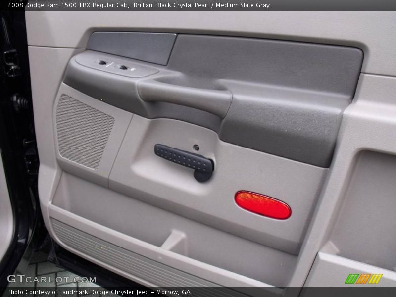 Brilliant Black Crystal Pearl / Medium Slate Gray 2008 Dodge Ram 1500 TRX Regular Cab