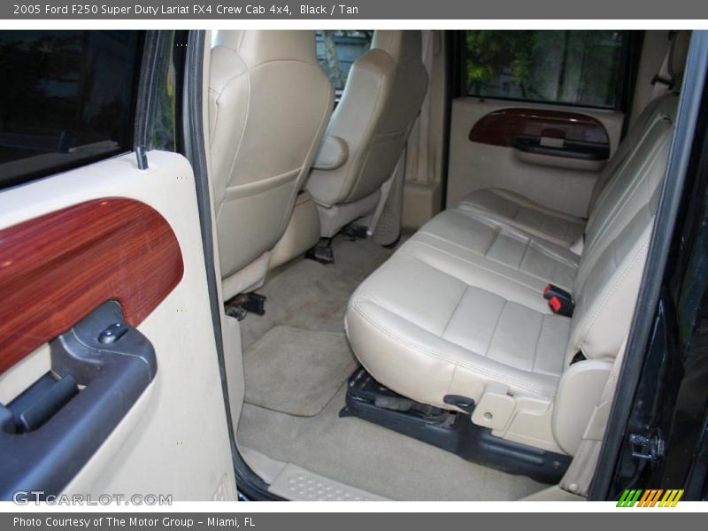 Black / Tan 2005 Ford F250 Super Duty Lariat FX4 Crew Cab 4x4