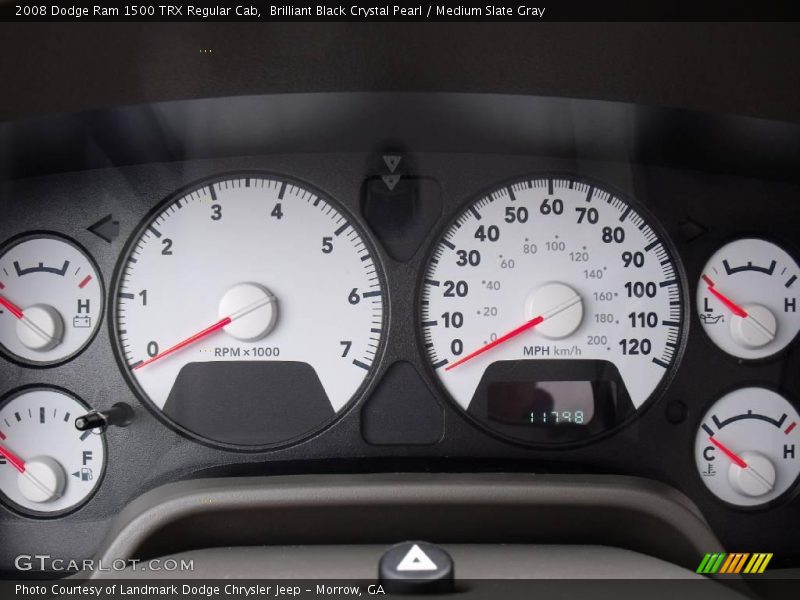 Brilliant Black Crystal Pearl / Medium Slate Gray 2008 Dodge Ram 1500 TRX Regular Cab