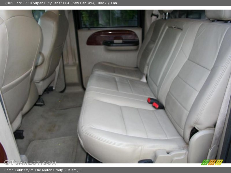 Black / Tan 2005 Ford F250 Super Duty Lariat FX4 Crew Cab 4x4