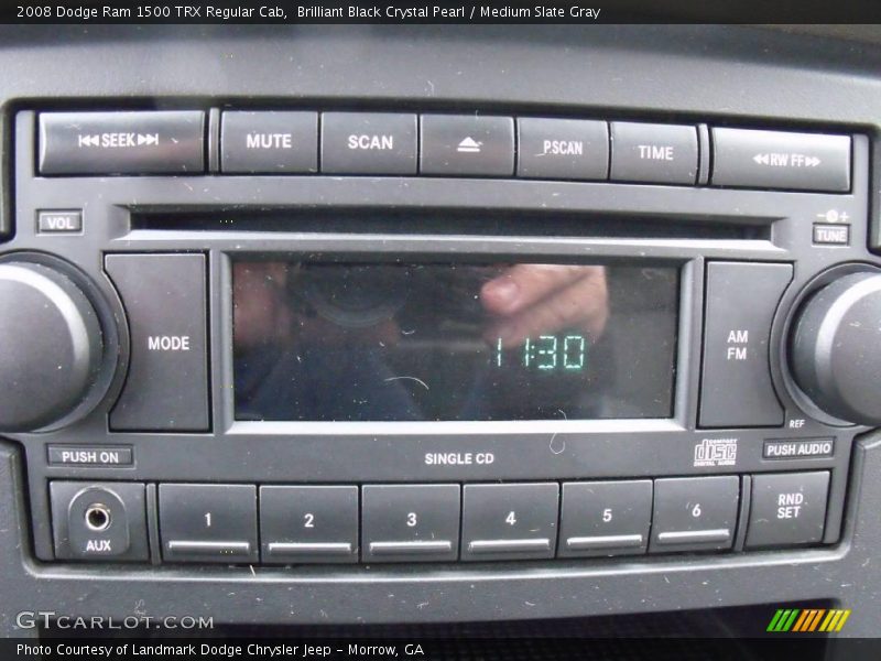 Brilliant Black Crystal Pearl / Medium Slate Gray 2008 Dodge Ram 1500 TRX Regular Cab