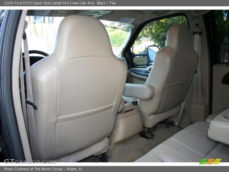 Black / Tan 2005 Ford F250 Super Duty Lariat FX4 Crew Cab 4x4