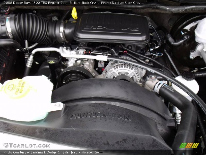 Brilliant Black Crystal Pearl / Medium Slate Gray 2008 Dodge Ram 1500 TRX Regular Cab