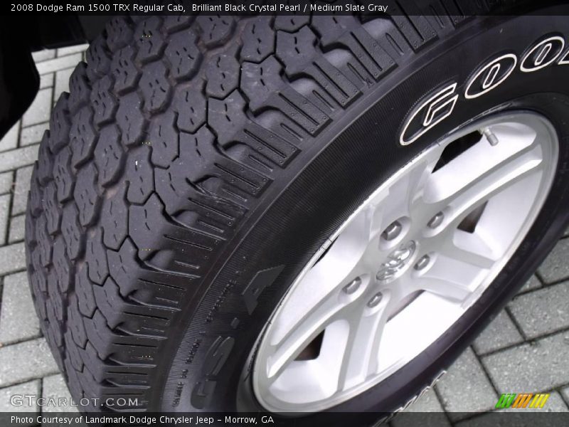 Brilliant Black Crystal Pearl / Medium Slate Gray 2008 Dodge Ram 1500 TRX Regular Cab