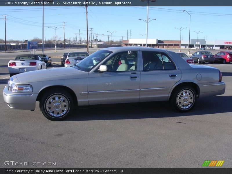 Silver Birch Metallic / Medium Light Stone 2007 Mercury Grand Marquis GS