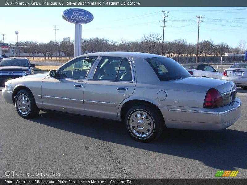 Silver Birch Metallic / Medium Light Stone 2007 Mercury Grand Marquis GS